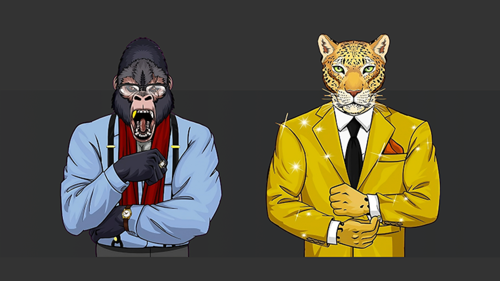 NFT art - NFT design - The Exotic Gentlemen Society 2D NFT Art