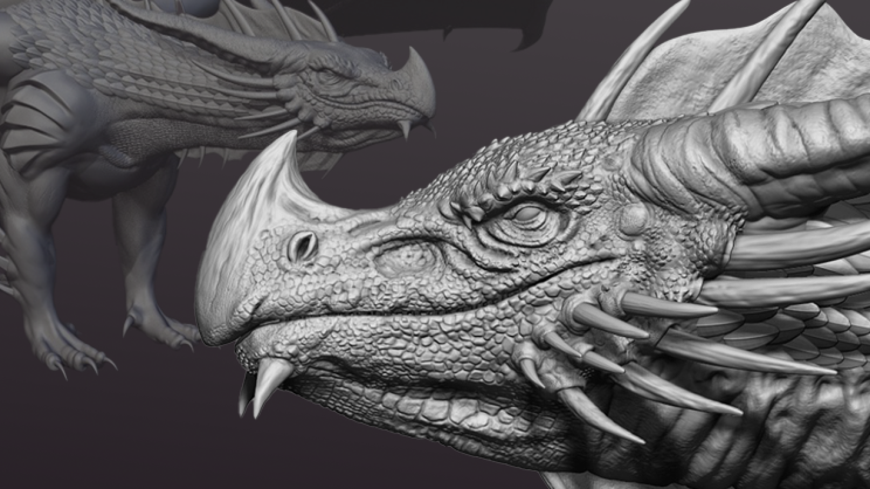 Dragon sculpting