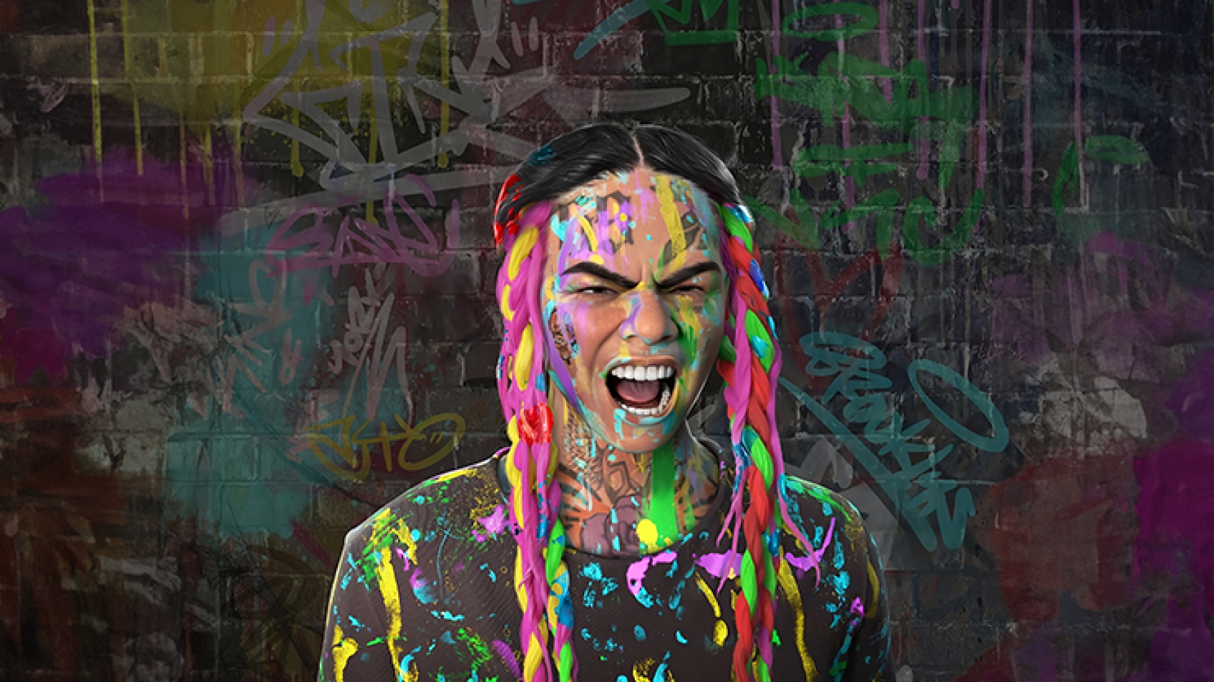 NFT art - NFT design - 6ix9ine Gine Realistic 3D NFT Art
