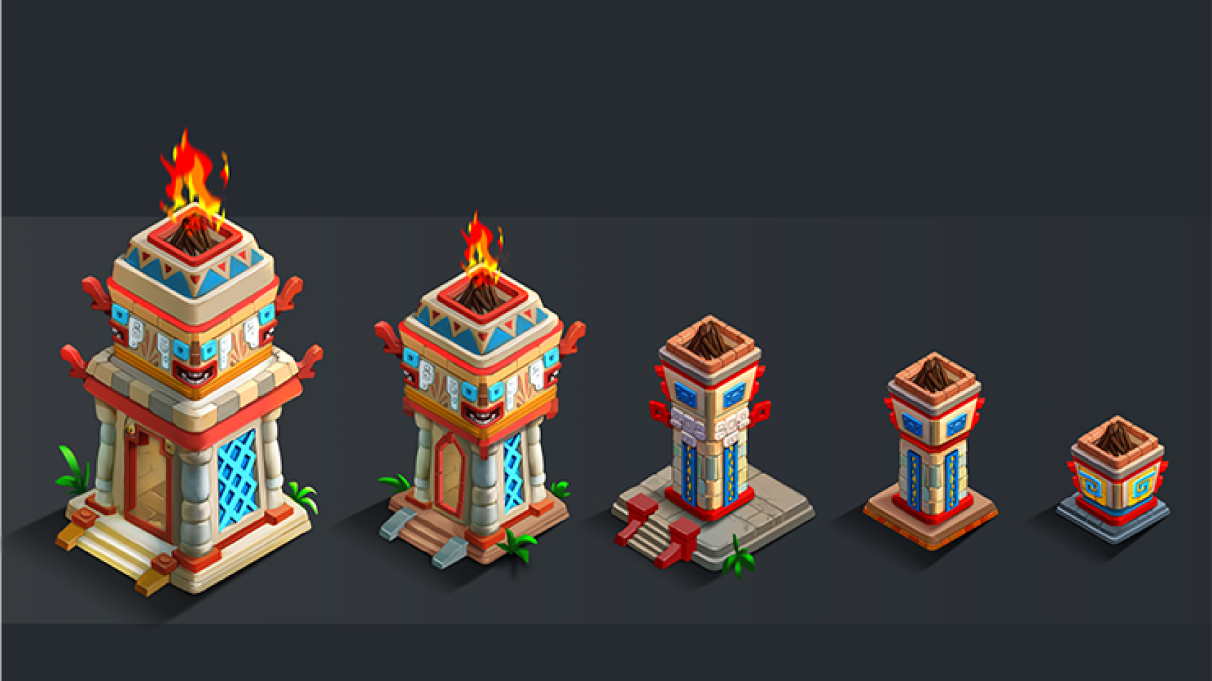 2D game art - prop design - 2D game asset design in 5 levels
