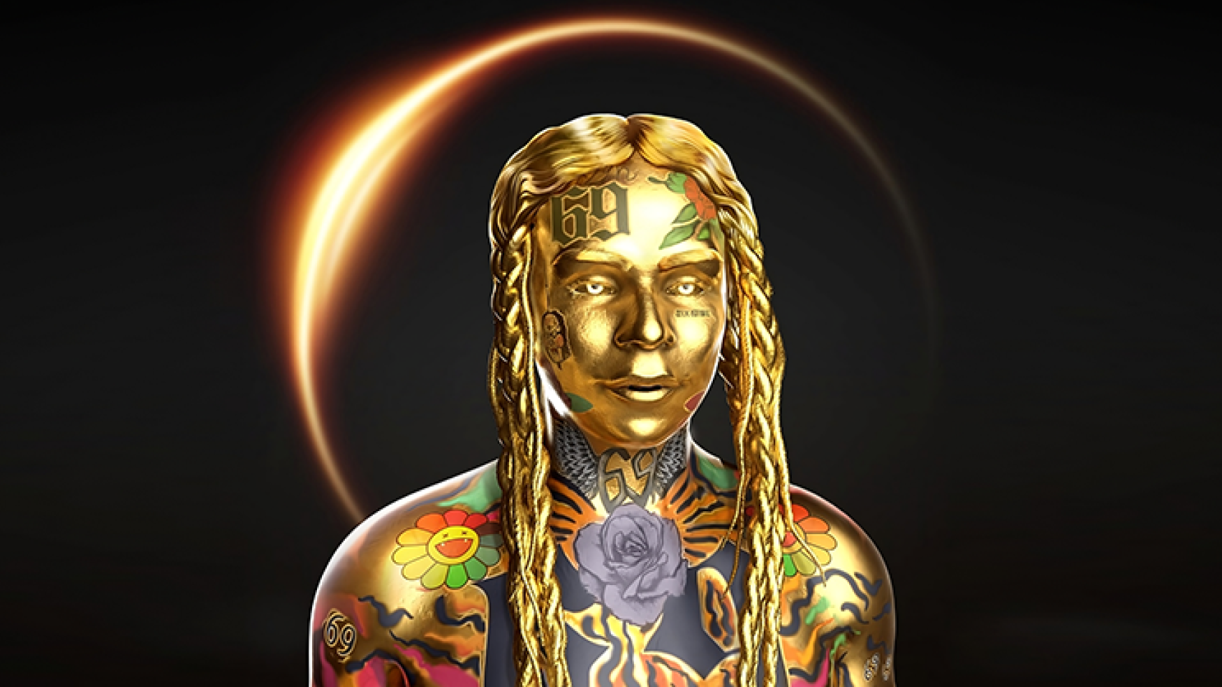 NFT art - NFT design - 6ix9ine Gine Realistic 3D NFT Art