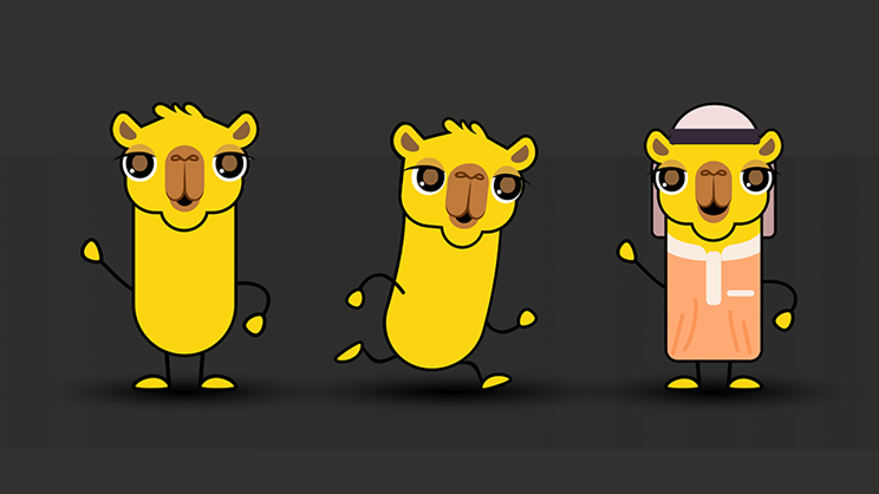 brand mascot character design - brand character design - Lama mascot character design