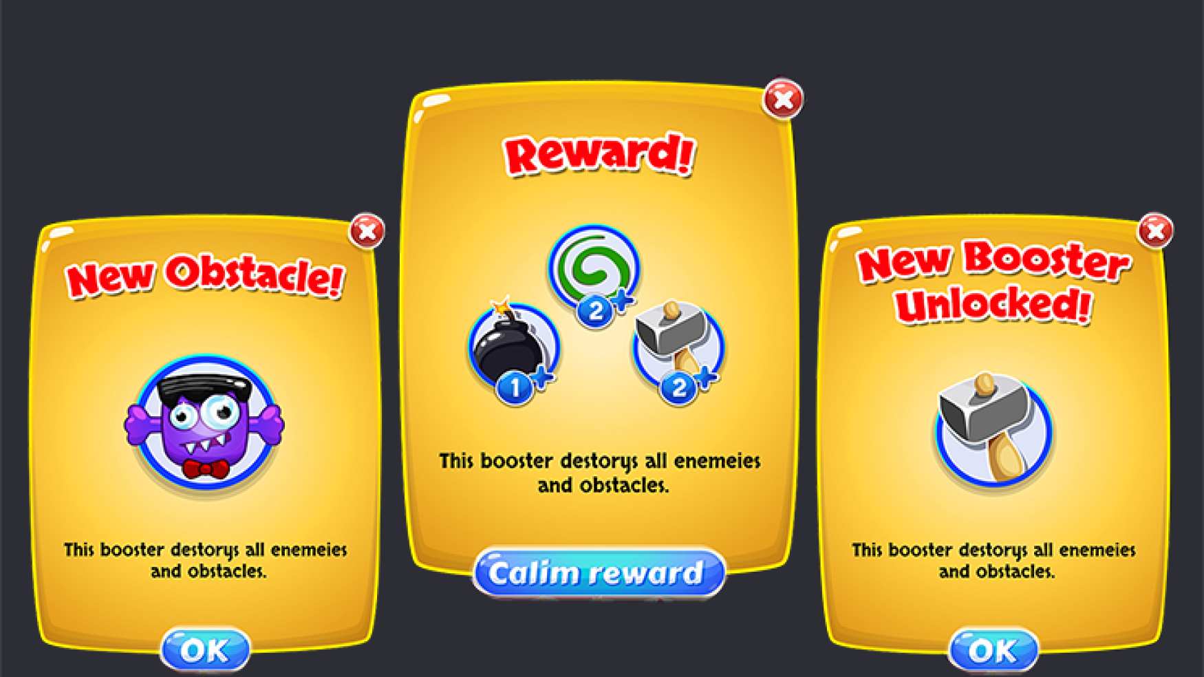 2D game UI/UX design