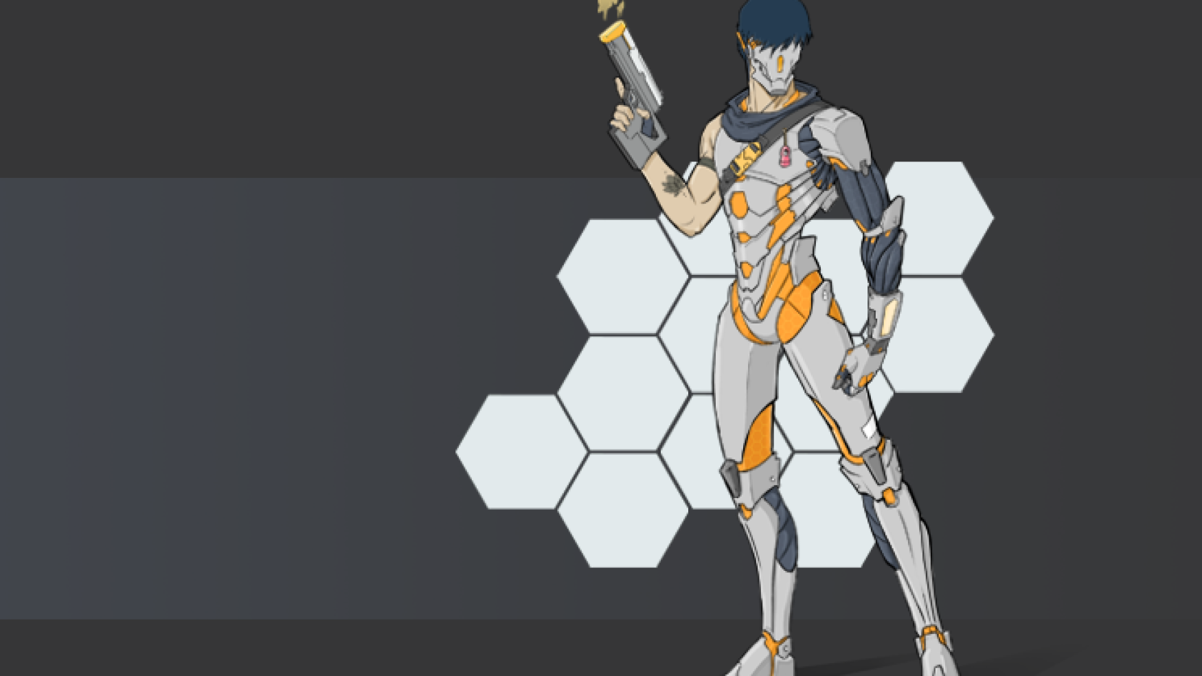 2D character concept art - 2D anime style character