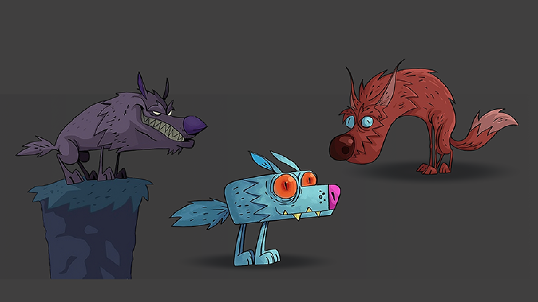 game character design - cartoon character design - 2D character design