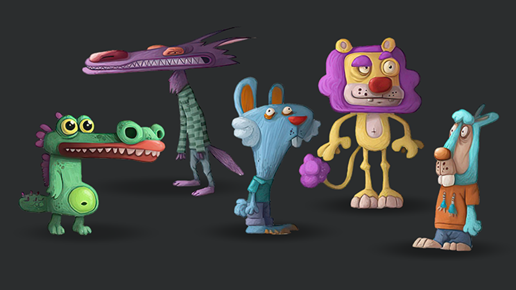 game character design - cartoon character design - 2D character design